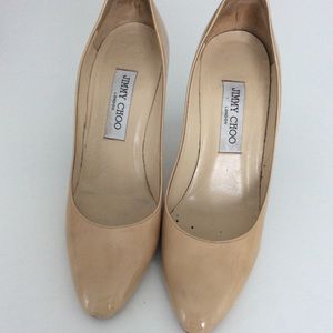Jimmy Choo nude pumps